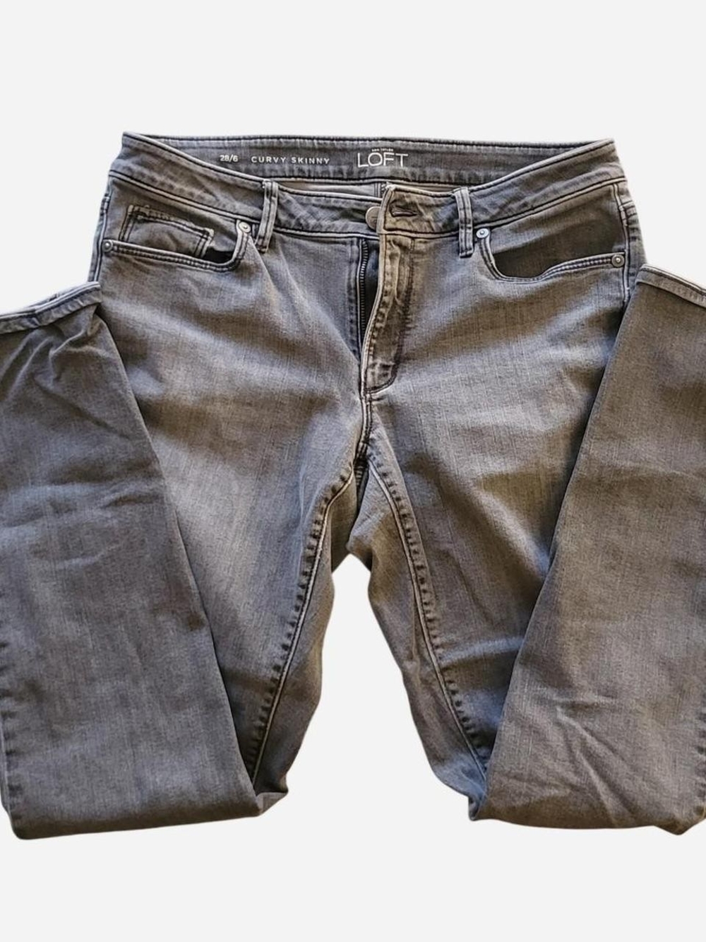 Ann Taylor LOFT Skinny Jeans in Gray Wash